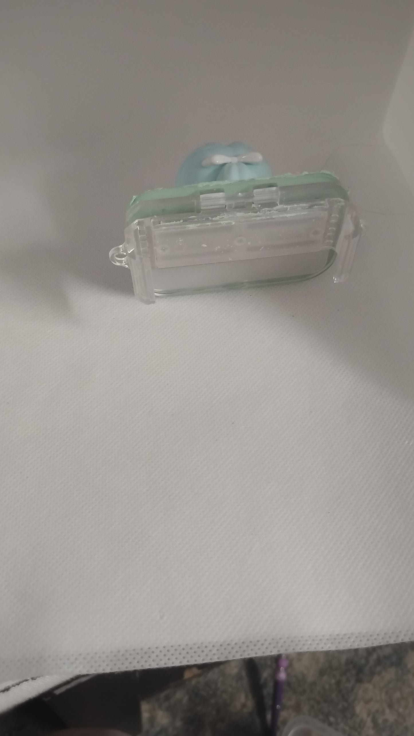 Phone clip with chain and mirror