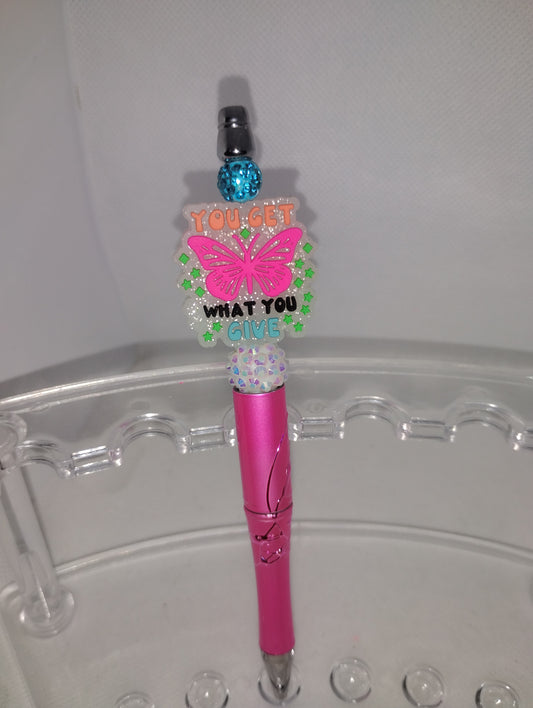 Handmade beaded pen