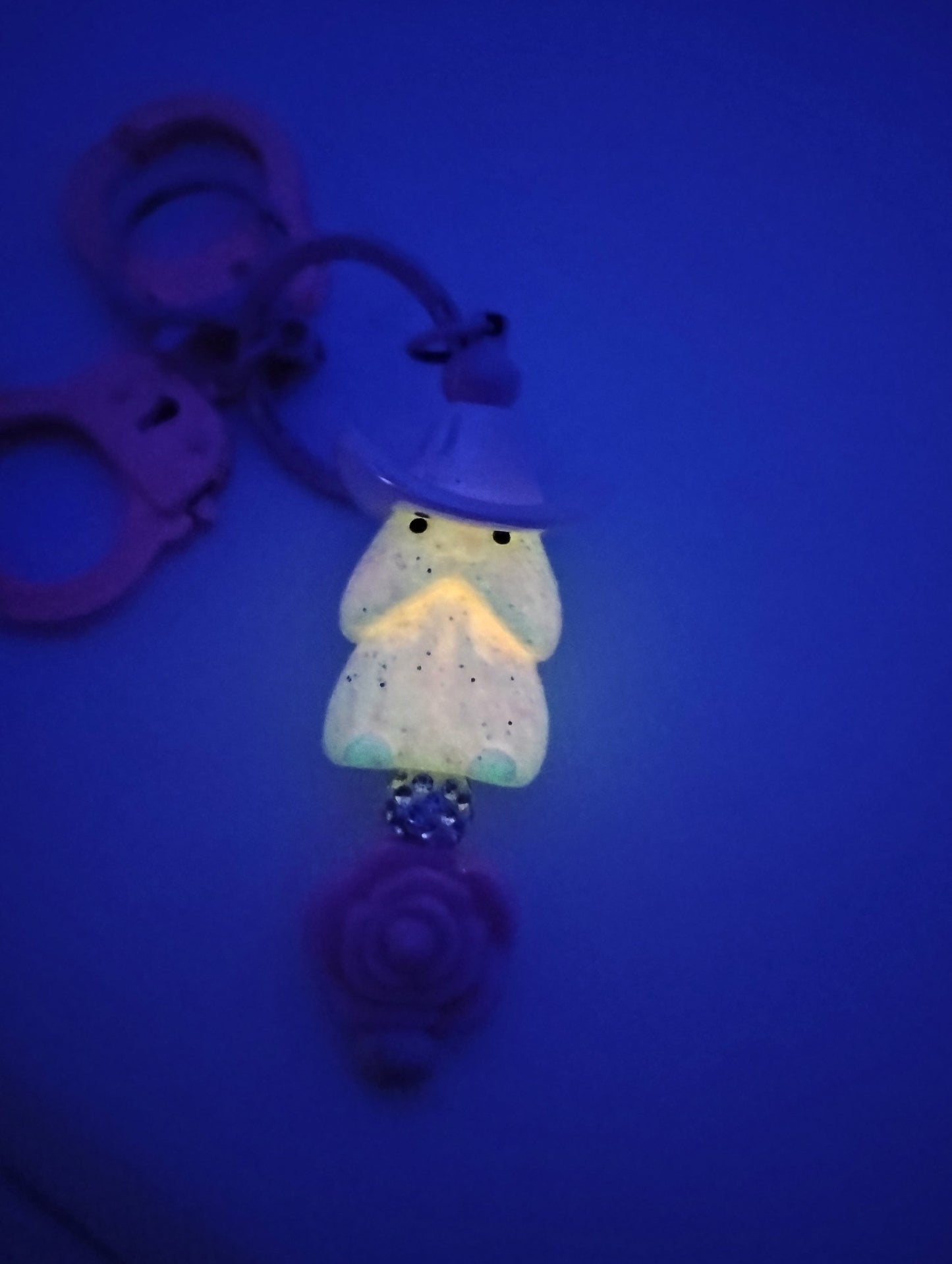 Handmade beaded keychain