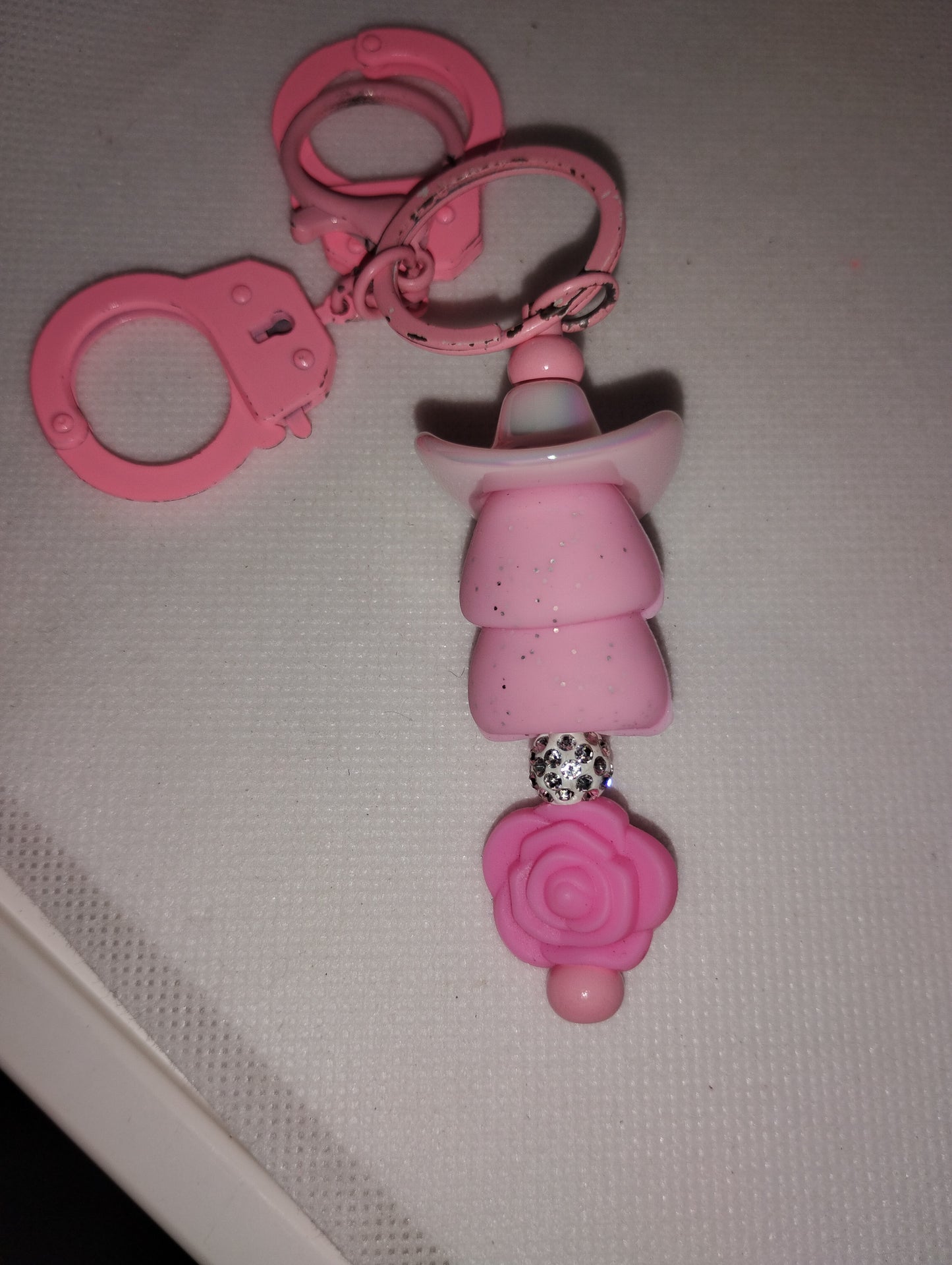 Handmade beaded keychain