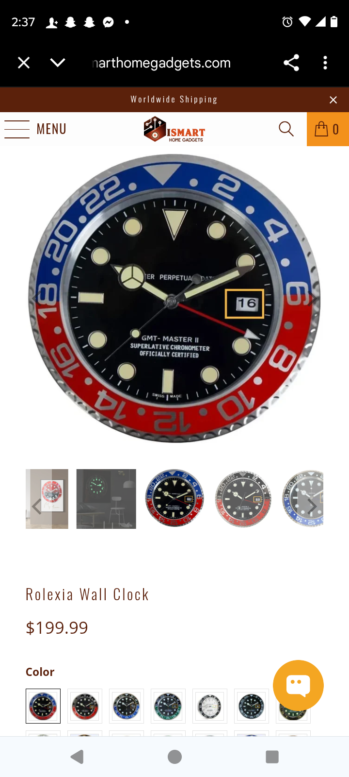 Glow in the dark clock